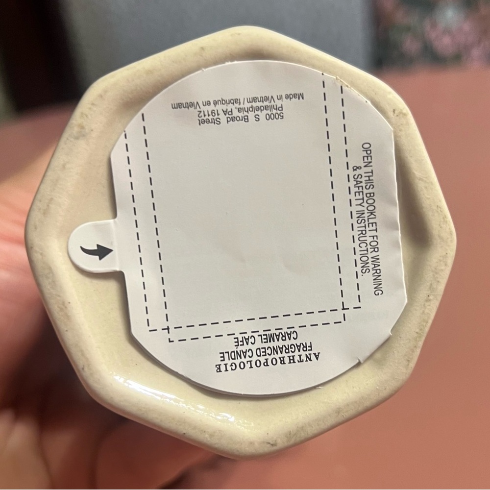 Anthropologie Candle Damson Madder Gourmand Caramel Cafe Figural Ceramic Candle - Picture 8 of 8